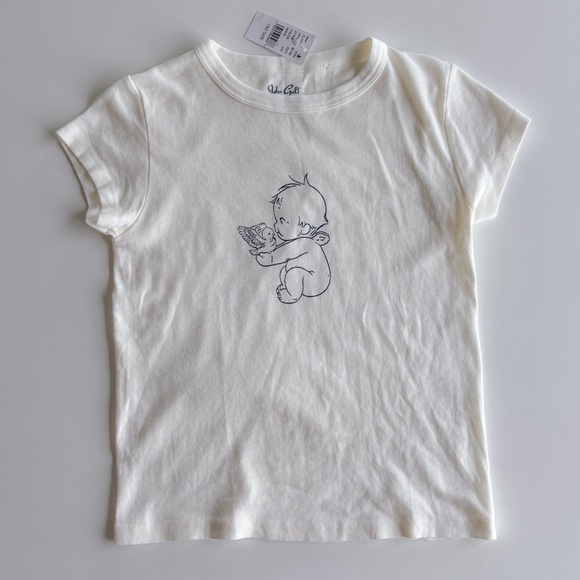 Brandy Melville NWT John Galt Graphic Baby Tee - Picture 2 of 6